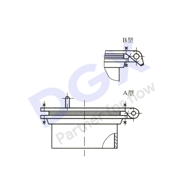 HG/T21517 回转盖带颈平焊法兰人孔