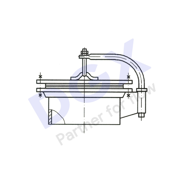 HG/T21523 水平吊盖带颈平焊法兰人孔